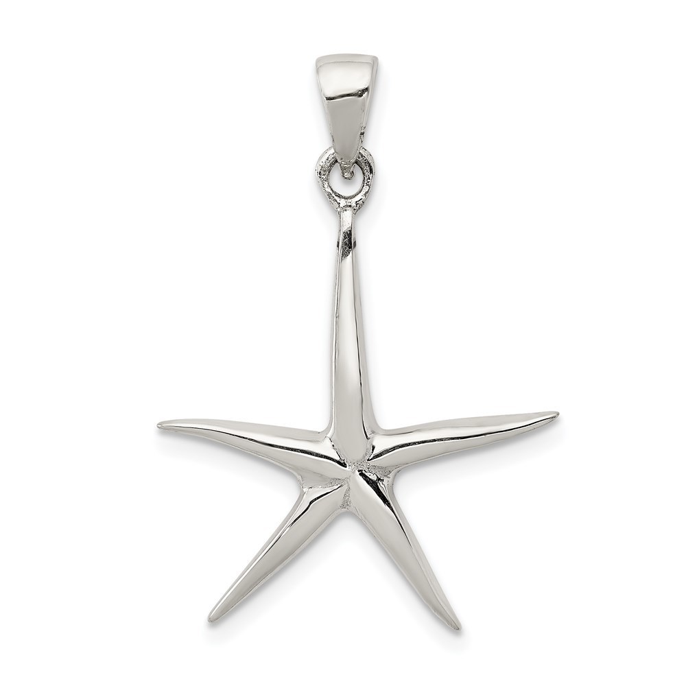 925 Sterling Silver Starfish Necklace Charm Pendant